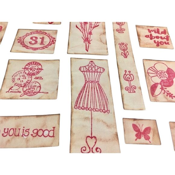 Junk Journal Romance Theme Ephemera Rustic Die Cuts Set 30 Pcs u  Scrapbooking E - Picture 5 of 10